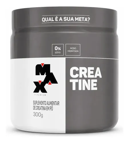 Creatina Monohidratada 300g Pó Max Titanium