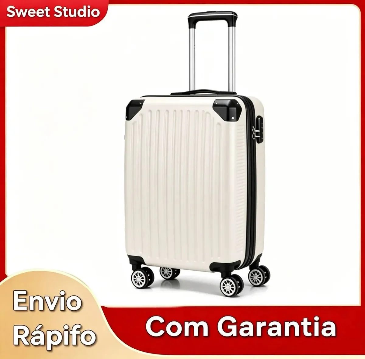 Mala de Bordo Rígida Sweet Studio Rodas 360°