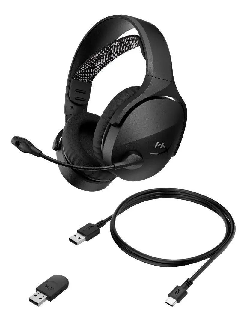 Headset Gamer Sem Fio HyperX Cloud Jet | Bluetooth 5.3, Até 25h, Preto | AJ0T1AA