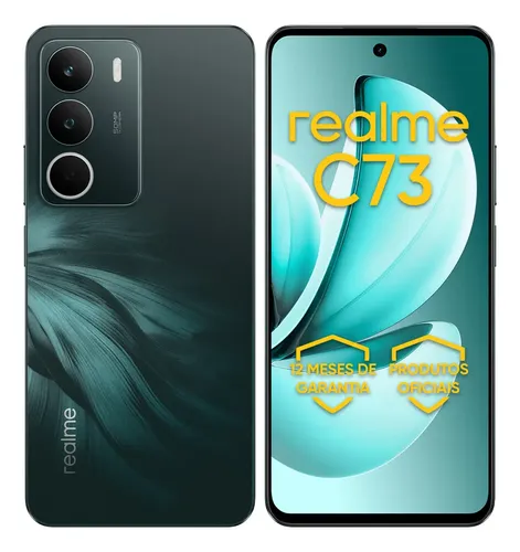 🔥 Celular Smartphone Realme C73 128GB 4GB Ram Dual Sim 120hz 6000mAh Verde