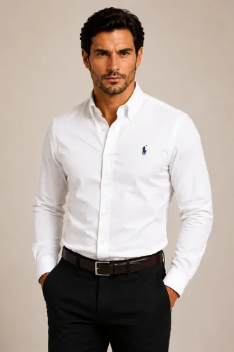 Camisa Ralph Lauren Branca Oxford