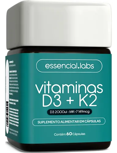 VITAMINA D3 + K2 COM 60 DOSES POR R$33!
