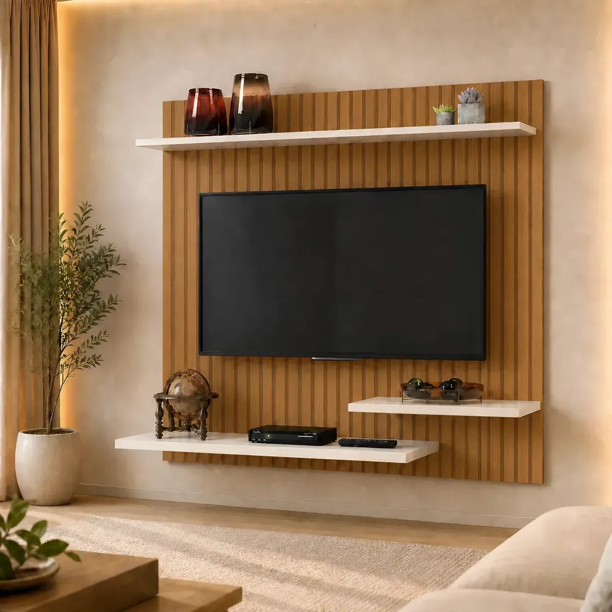 Painel Suspenso Para Tv 90x90cm