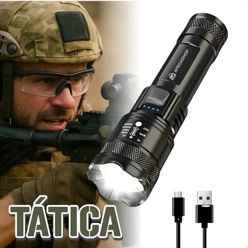 Lanterna Militar Recarregável 1000m