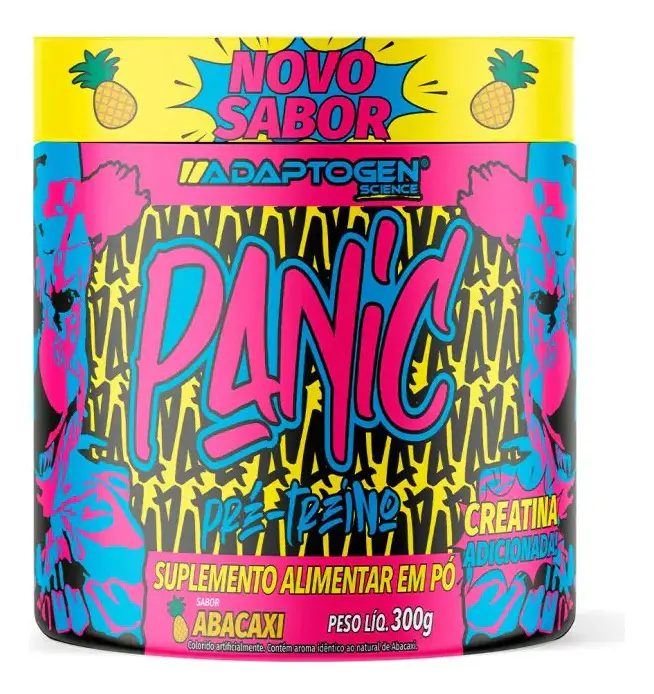 Pré-treino Adaptogen Panic 300g Abacaxi