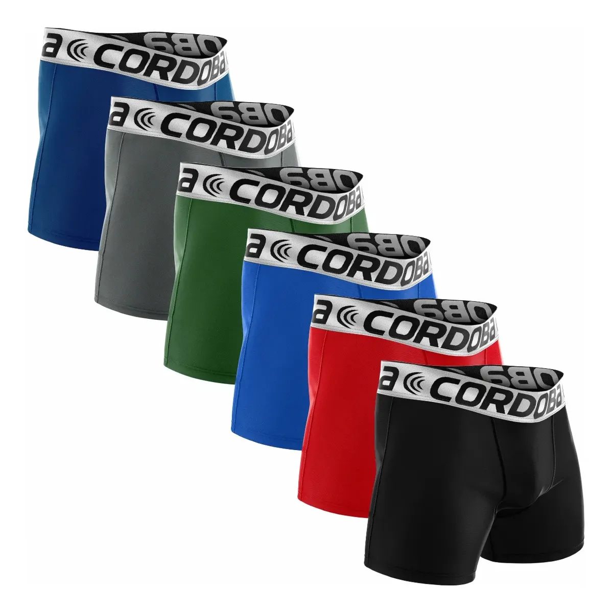 Kit 6 Cuecas Boxer Microfibra