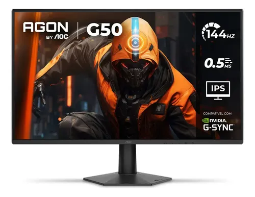 🔥Monitor Gamer Aoc Agon G50 27" 144Hz 0,5Ms Ips Hdr10 G-Sync 27G50f