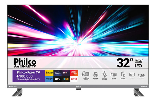 Smart Tv 32 Philco P32vik Roku Led