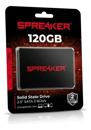 ✅ SSD Interno Spreaker Gamer 120GB