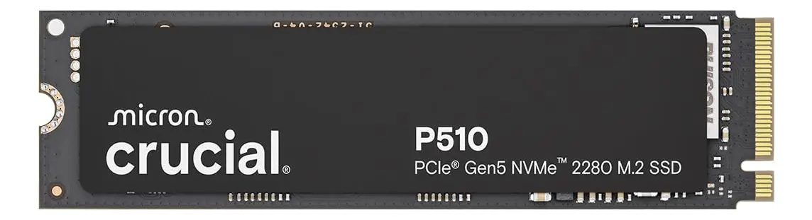SSD PCIe5 Nvme Crucial P510 de 2 TB de 5ª geração a 11,000 MB/s