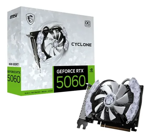 🔥Placa De Video Msi Geforce Rtx 5060 Cyclone Oc 8gb Gddr7