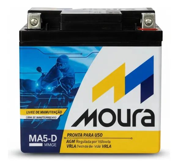 Bateria Moto Moura MA5D 12V 5Ah