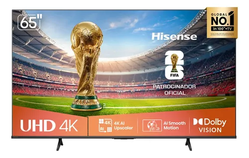 Hisense Smart Tv 4k 65 Polegadas 65a6nv Com Dolby Vision, Hdr10, HLG, Dolby Gaming, Film M