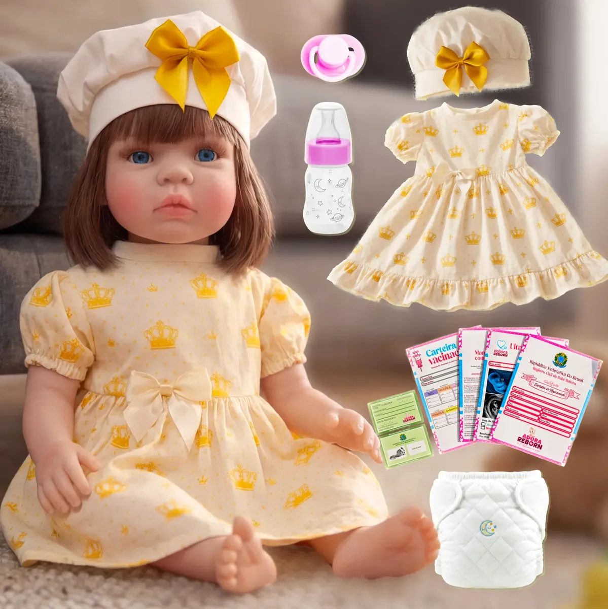 Boneca Bebê Reborn Realista