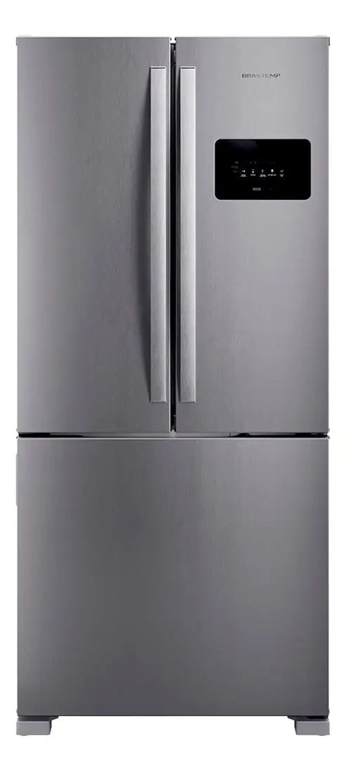 Geladeira Bro85mk 559L Frost Free French Door Brastemp Inox