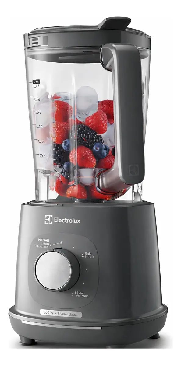 Liquidificador Electrolux Efficient Ebl1000 Triforce 2.7l 5 Velocidades Cinza