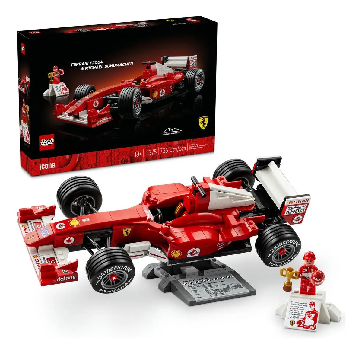 LEGO Icons Ferrari F2004 Schumacher