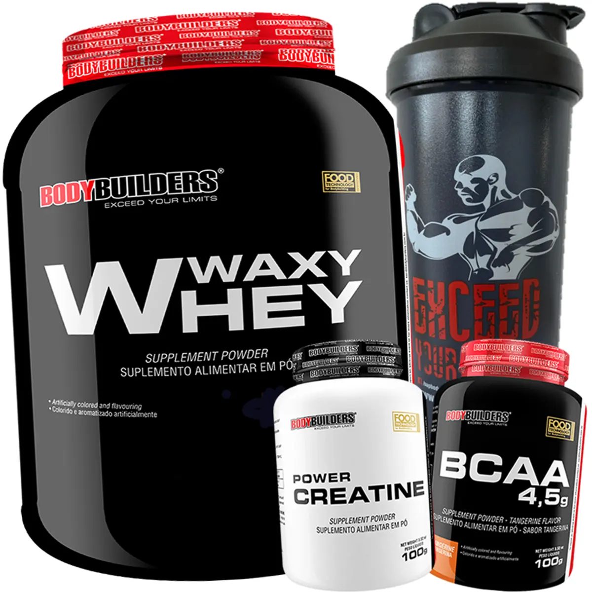 Kit Whey Concentrado Bodybuilders Chocolate