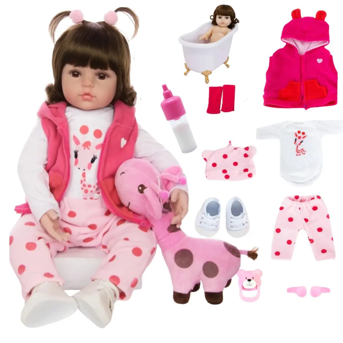 Boneca Bebê Reborn Adora Menina