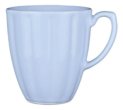 Jogo De 6 Canecas 360 Ml Oxford Flora Áster Azul-claro