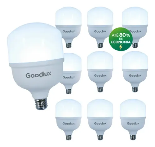 ✅ Kit 10 Lâmpadas LED Goodlux