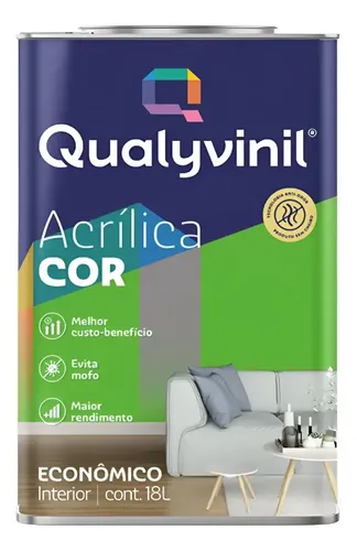 Qualyvinil Acrilica Economica Branco 18L