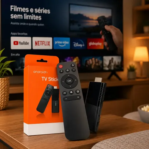 Tv Stick 4k Android Chromecast Smart Hdmi Wifi Ao Vivo