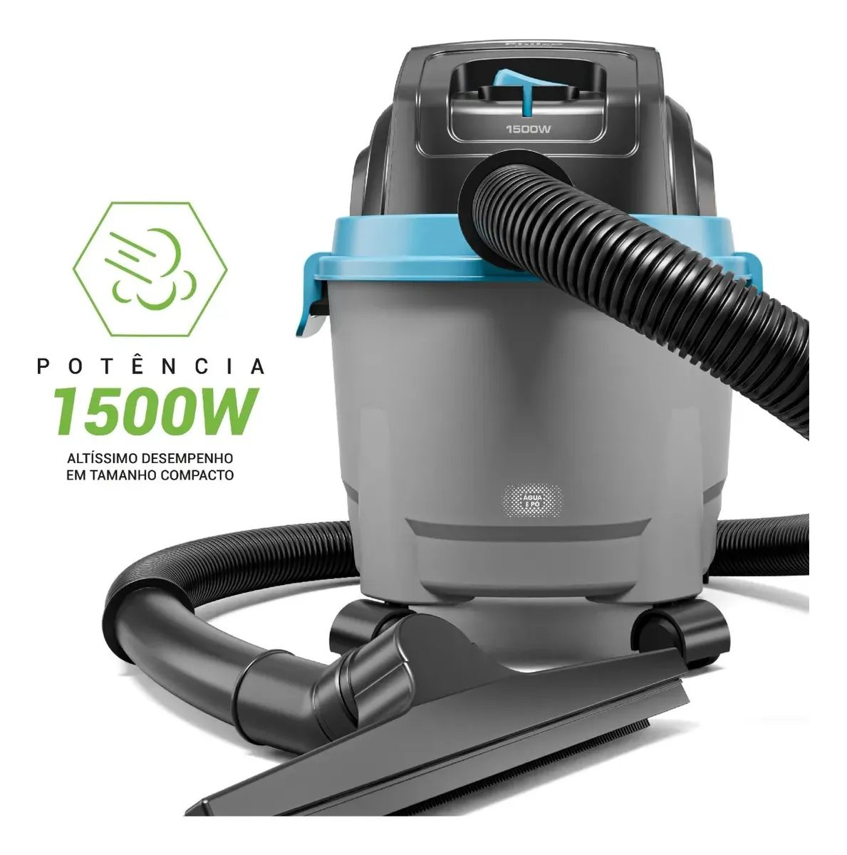 Aspirador de Pó e Água Philco 6,2L 1500W 127/220V