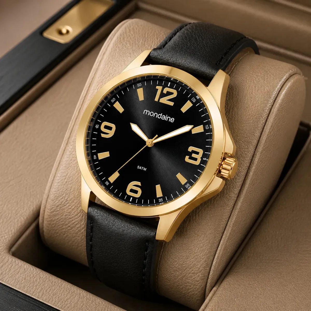 Relógio Mondaine Masculino Couro Social Premium