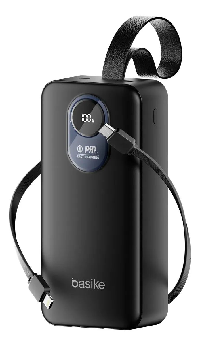 Power Bank Basike Cabos Embutidos