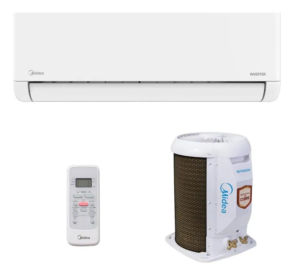 Ar Split Inverter 12000 Midea Airvolution Lite Frio