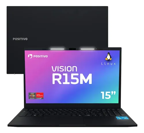 🔥 Notebook Positivo Vision R15M AMD Ryzen 3-7330U Linux 8GB RAM 512GB SSD Wi-Fi 6 Tela 15