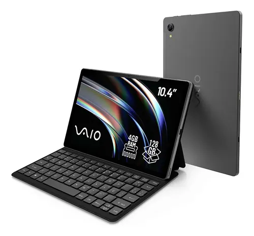Tablet VAIO TL10 4GB RAM 128GB Octa-Core, Tela 10.4” 2K, 4G WiFi Dual Band, Câmera 8MP + S