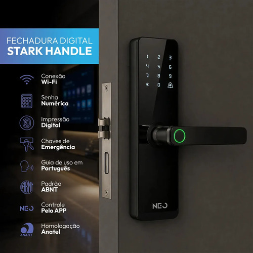 ✅ Fechadura Digital Neo Avant Stark