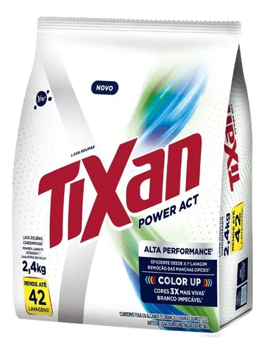 Lava-roupas Pó Tixan Power Act Sachê 2,4kg