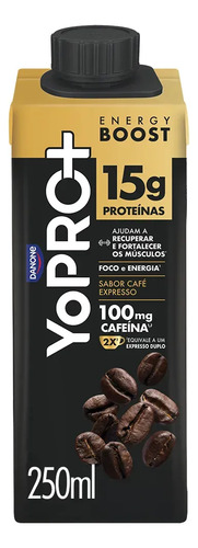 🔥 YoPRO Energy Boost UHT Café Expresso 15g de Proteínas 250ml