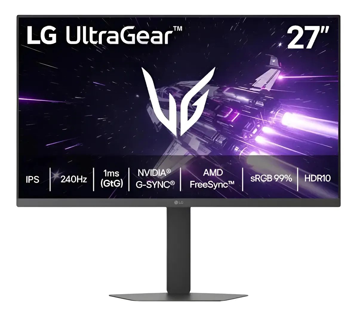 LG UltraGear Monitor Gamer 27" IPS 240Hz 1ms (GtG) Full HD (1920x1080) sRGB 99% HDMI 2.0 N