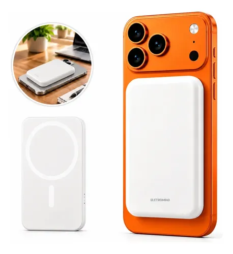 ✅ Power Bank Magnético Eletromind MagSafe