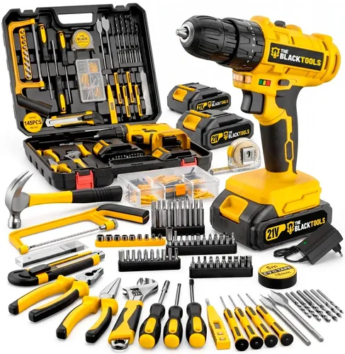 ✅ The Black Tools Furadeira Impacto TBKIT19