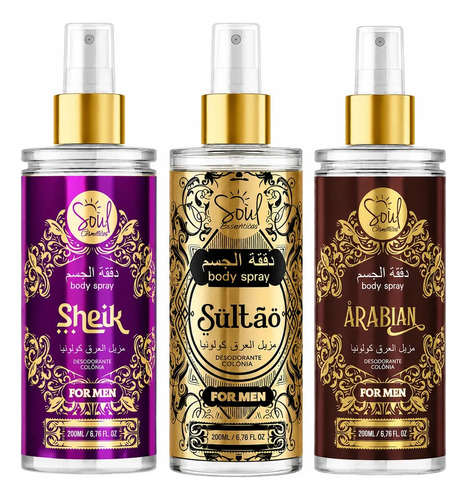Kit Body Splash Árabe Masculino