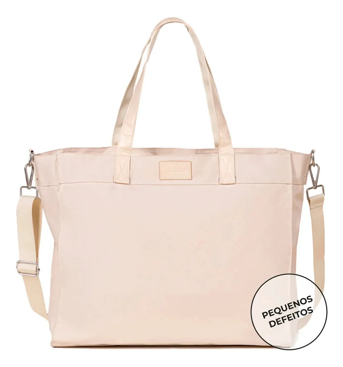 Outlet Bolsa Feminina Tote Daily Gocase - Pequenos Defeitos Cor Off white