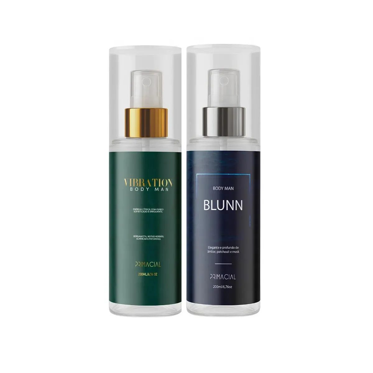 Kit Body Splash Masculino Vibration E Blunn 200ml