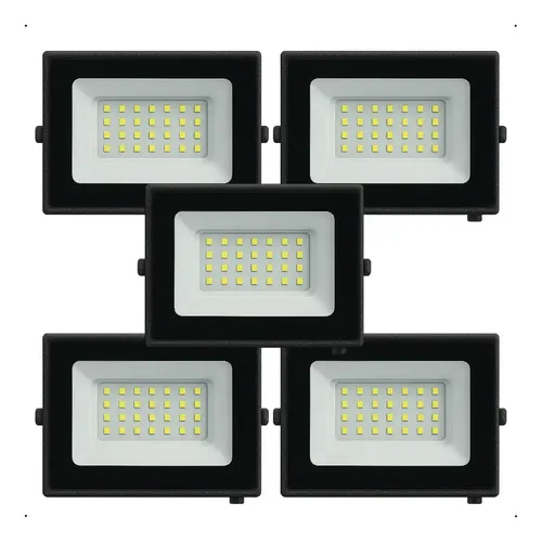 ✅ Kit 5 Refletores LED Eco Pro