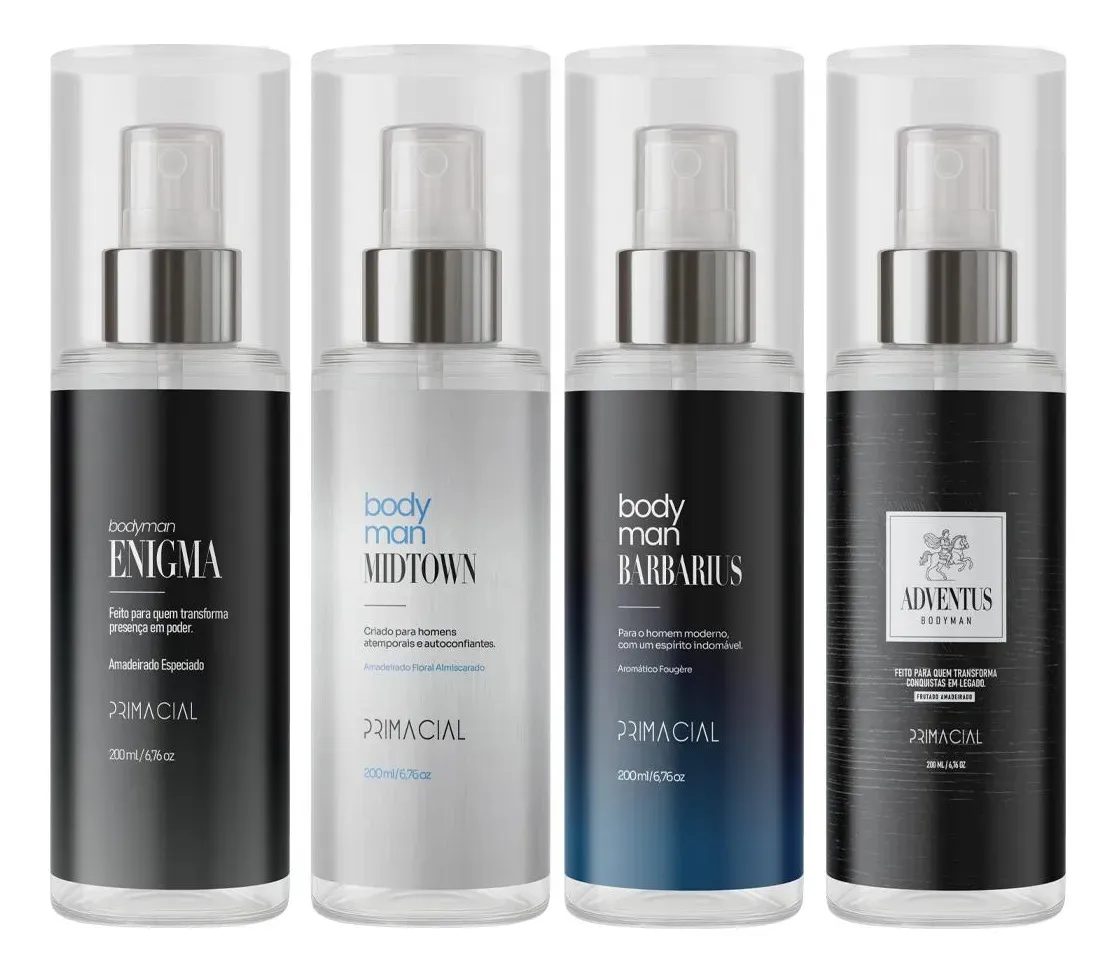 Body Splash Masculino Enigma, Midtown, Barbarius, Adventus