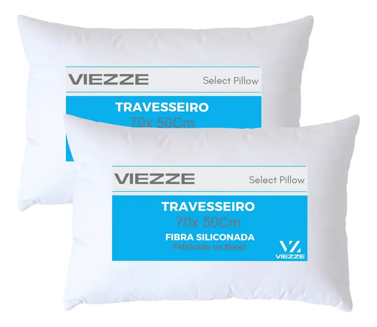 Kit 2 Travesseiros Reguláveis Fibra