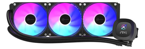 🔥 Water Cooler Kalkan Aura Digital 360mm Argb Tela Lcd Preto