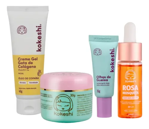 Kit Renovadores Gota De Colágeno E Rosa Mosqueta Kokeshi