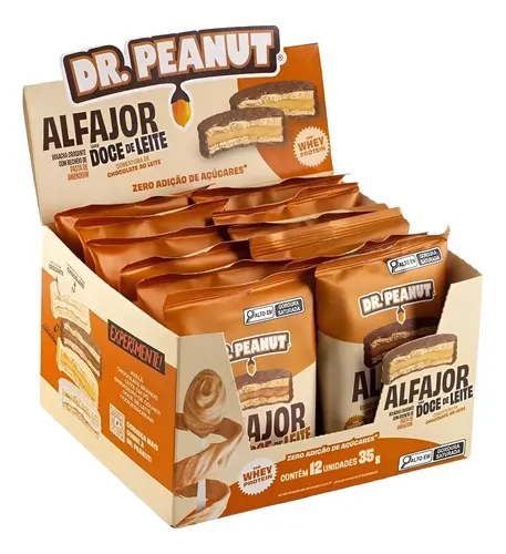 KIT COM 12 ALFAJORES DR. PEANUT POR R$79!