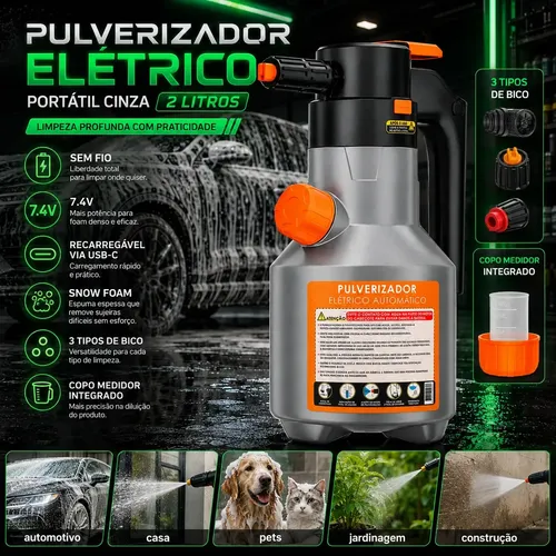 Pulverizador De Espuma Eletrico Alta Pressão Snow Foam