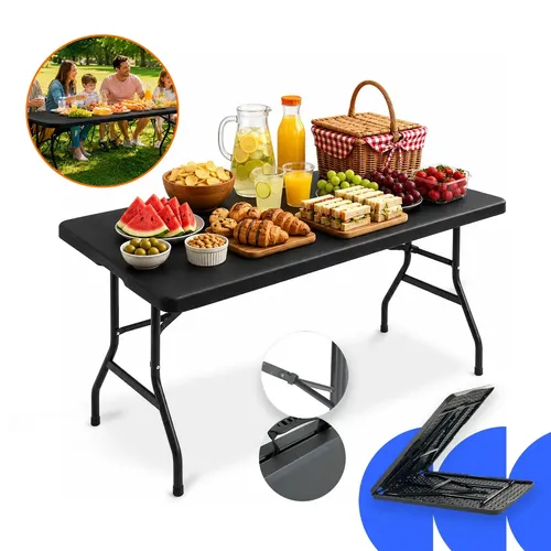 ✅ Mesa Dobrável Portátil Vira Maleta 1,80m